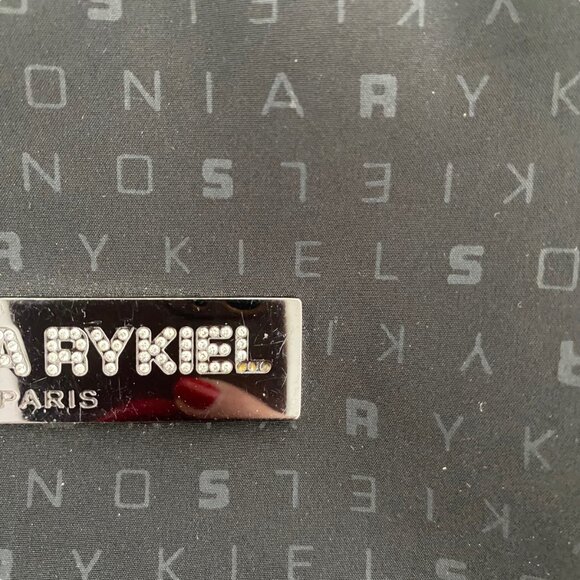 Sonia Rykiel nylon backpack signature black logo main image 13
